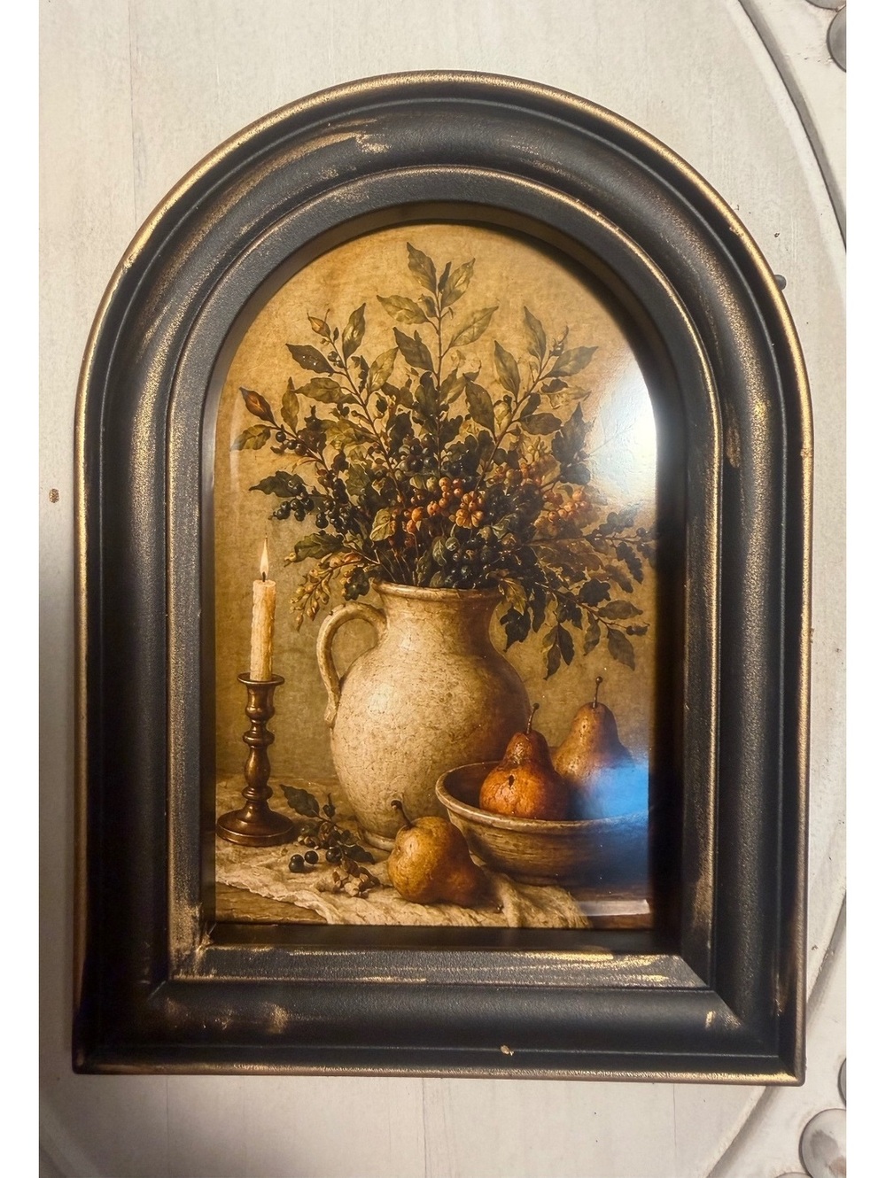 NWT 5x7 Vintage inspired Fall Wall or Desk Decor [COPY]